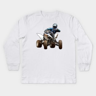 ATV Raptor Illustration Kids Long Sleeve T-Shirt